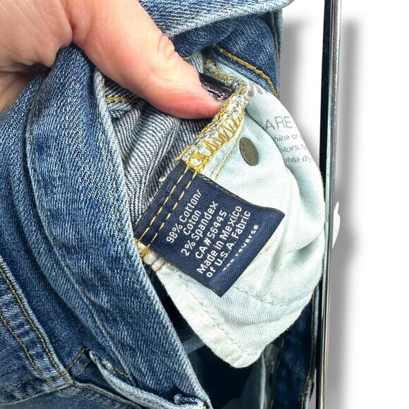 J.Crew Matchstick Medium Wash Frayed Mid Rise Denim Jeans Size 32 Short Petite - Picture 7 of 9